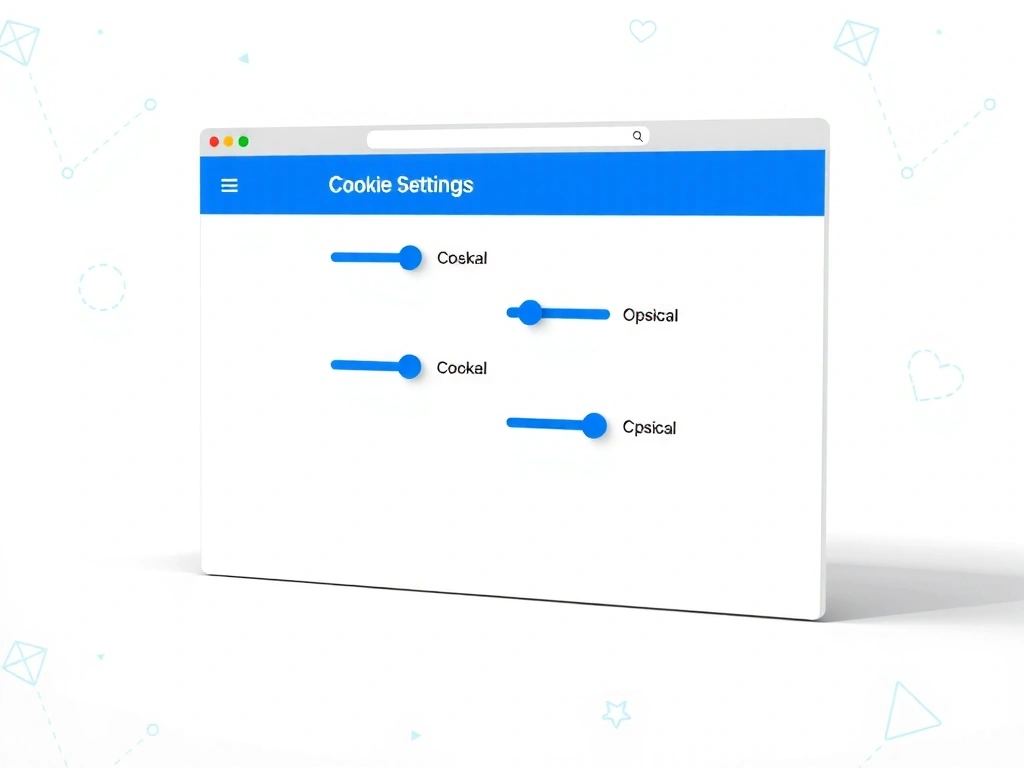 Browser settings interface showing cookie management options