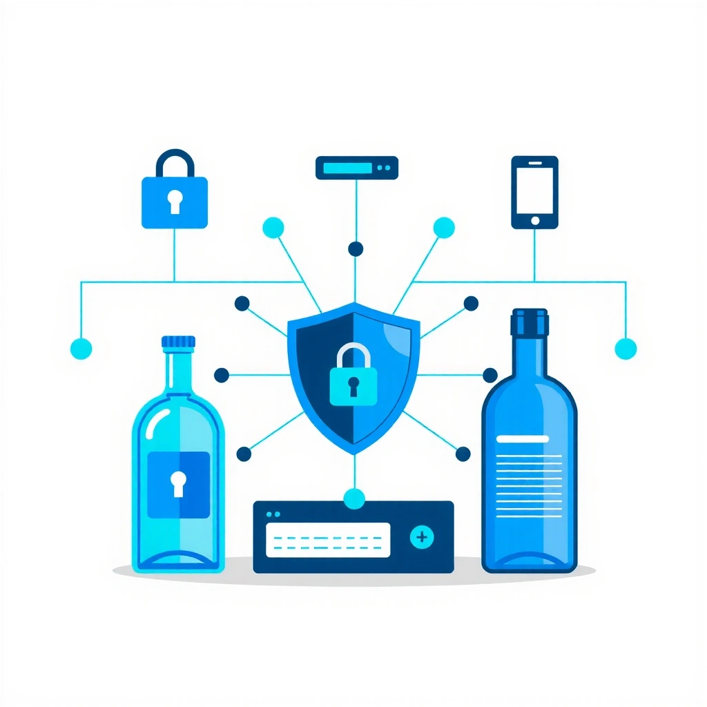 Data security and digital protection concept